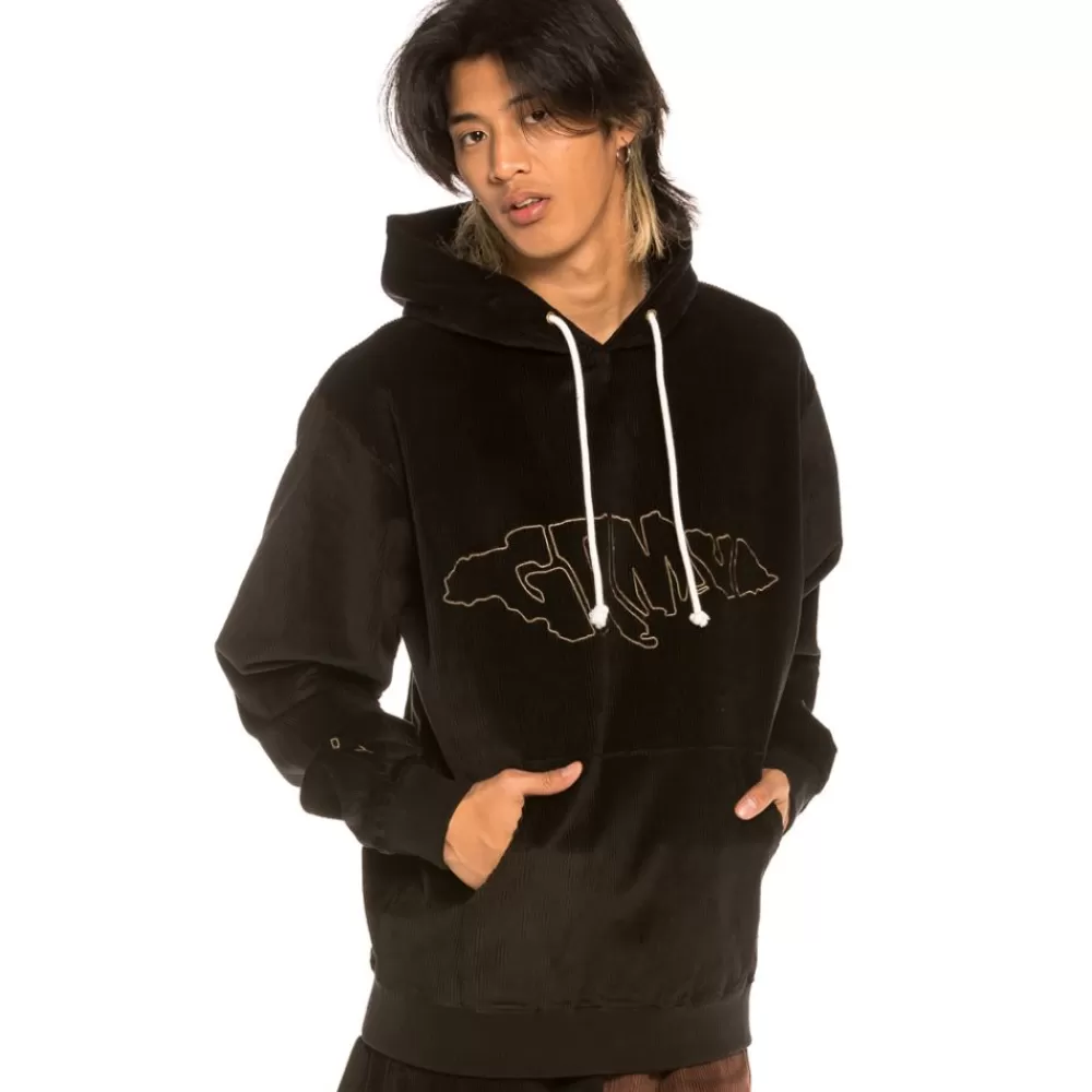 Grimey Sudadera "Aged Rum" Corduroy - Black | Winter 21 Sale