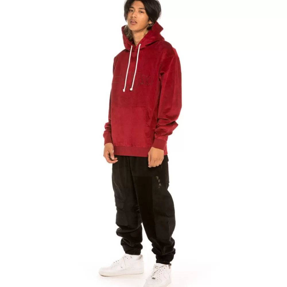 Grimey Sudadera "Aged Rum" Corduroy - Red | Winter 21 Cheap