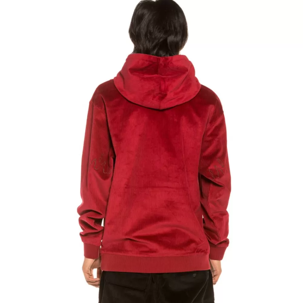 Grimey Sudadera "Aged Rum" Corduroy - Red | Winter 21 Cheap