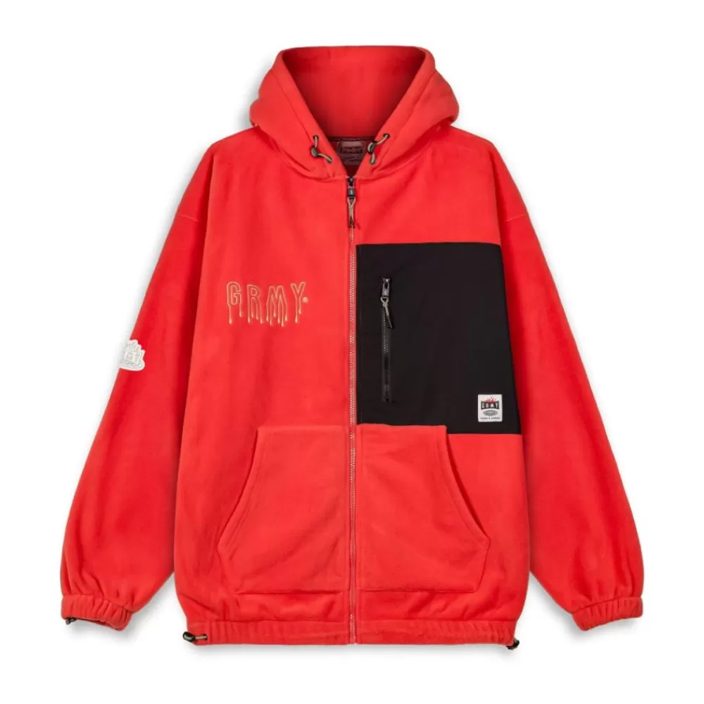 Grimey Sudadera Back At You Polar - Red | Fw23 Flash Sale