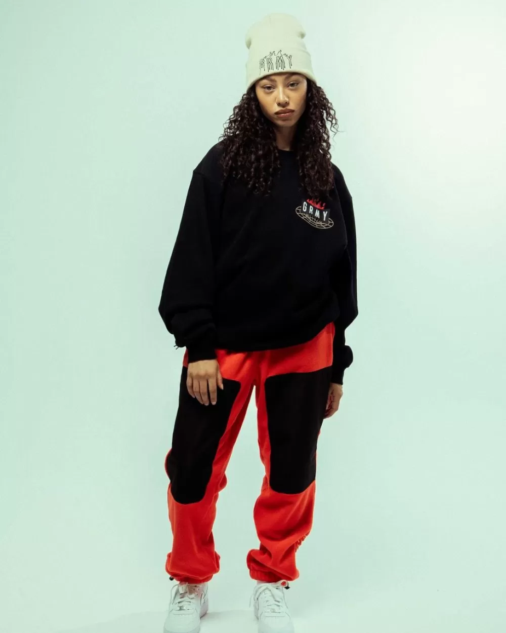 Grimey Sudadera Back At You Vintage Crewneck - Black | Fw23 Cheap