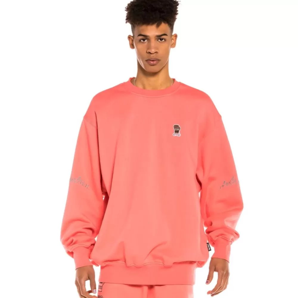 Grimey Sudadera "Day Dreamer" Crewneck - Coral | Spring 22 Best Sale