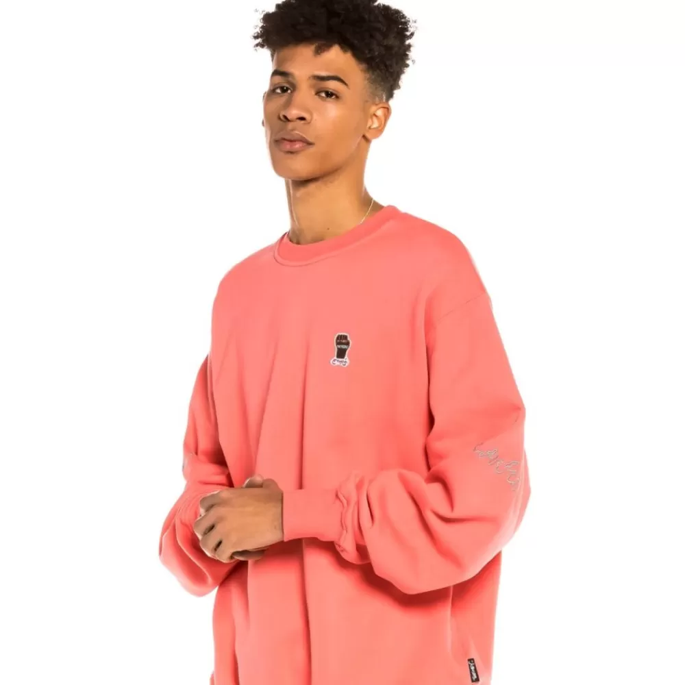 Grimey Sudadera "Day Dreamer" Crewneck - Coral | Spring 22 Best Sale