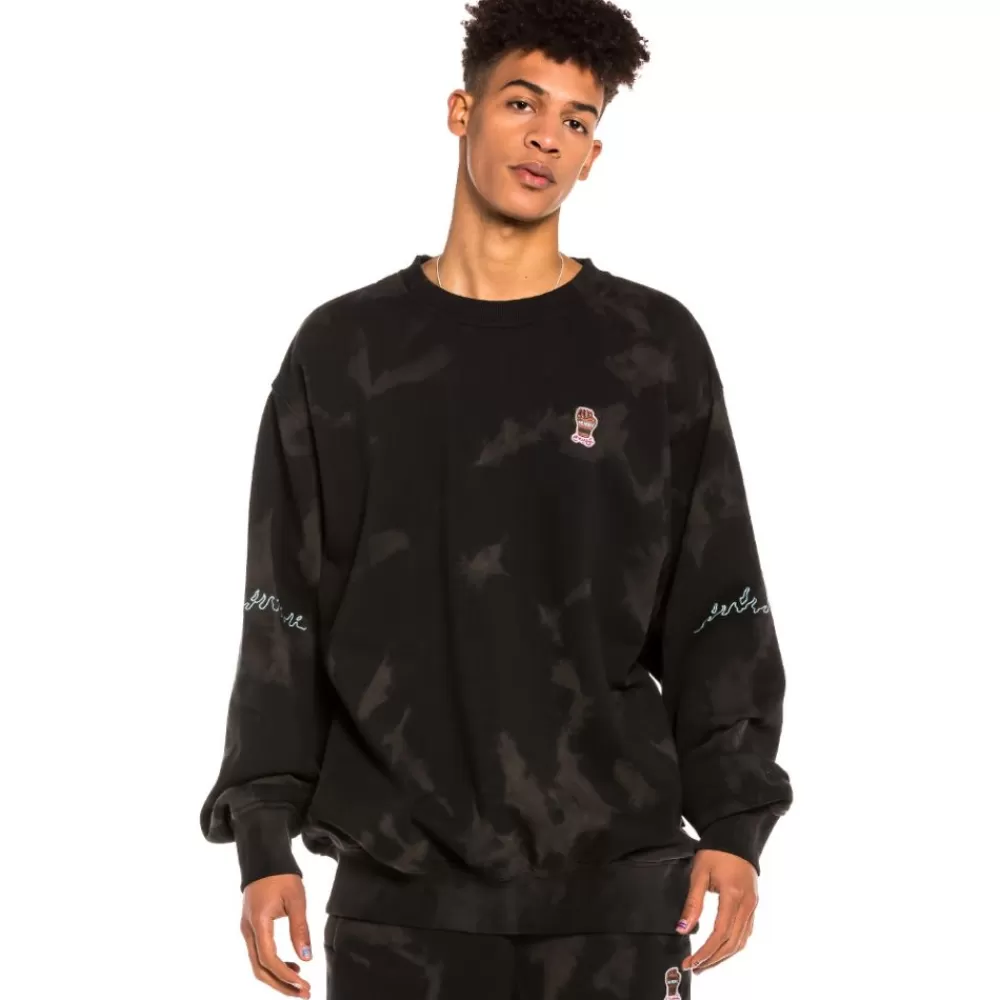 Grimey Sudadera Day Dreamer Crewneck Bleached Black - Spring 22 Best