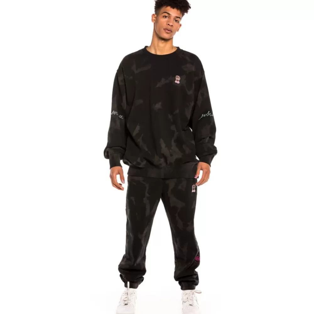 Grimey Sudadera Day Dreamer Crewneck Bleached Black - Spring 22 Best