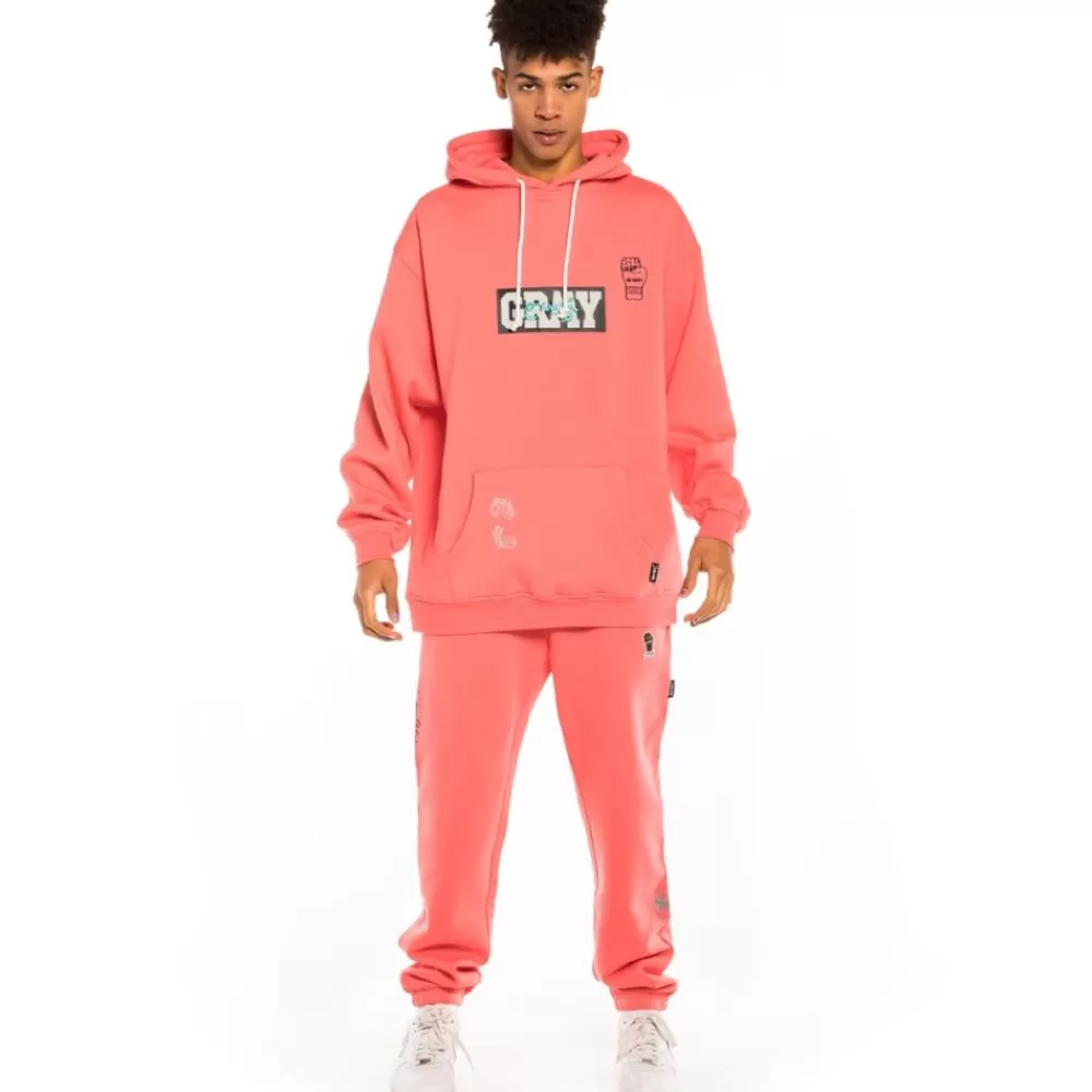 Grimey Sudadera "Day Dreamer" Hoodie - Coral | Spring 22 Sale