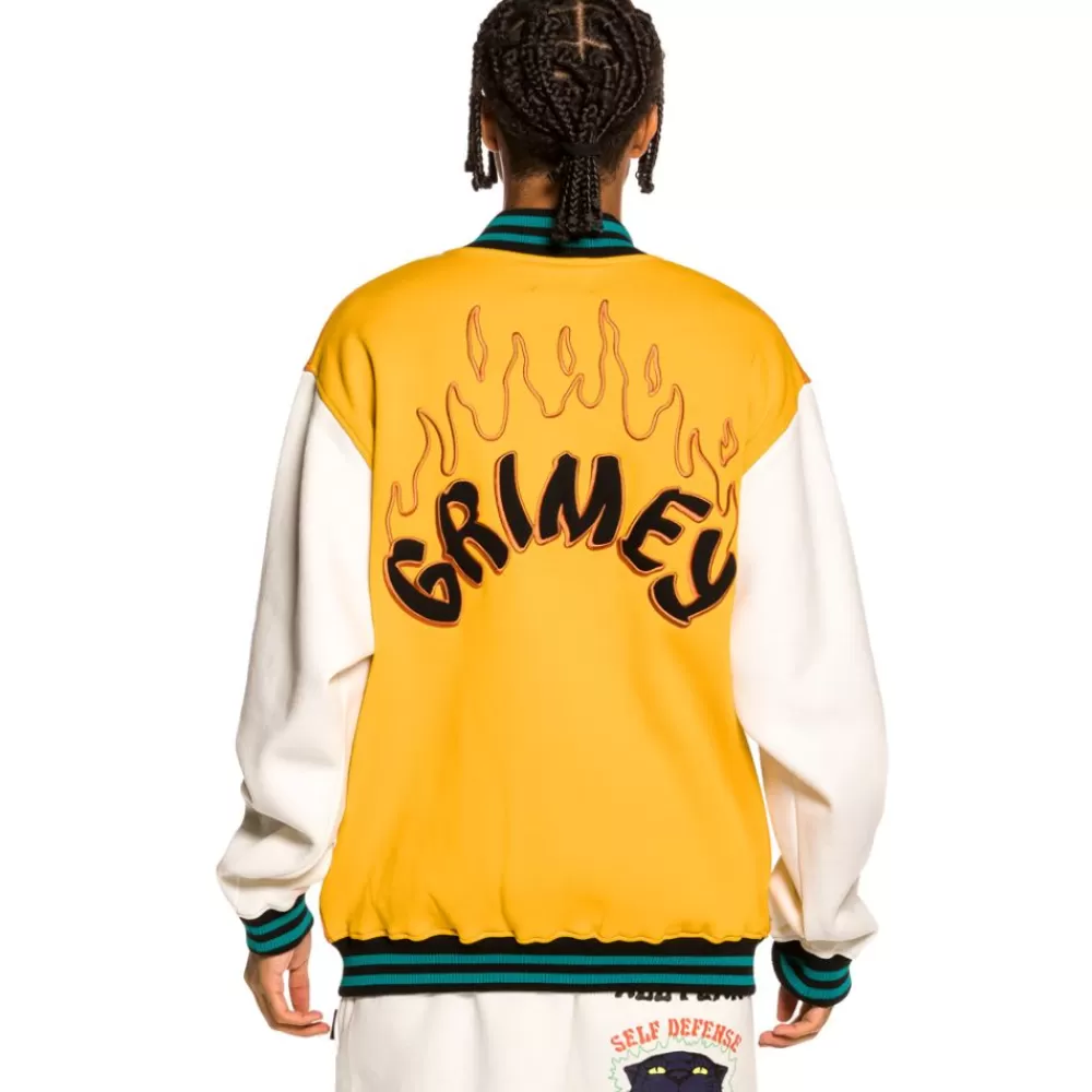Grimey Sudadera "Destroy All Fear" Zip Crewneck - Brick | Fall 21 Outlet