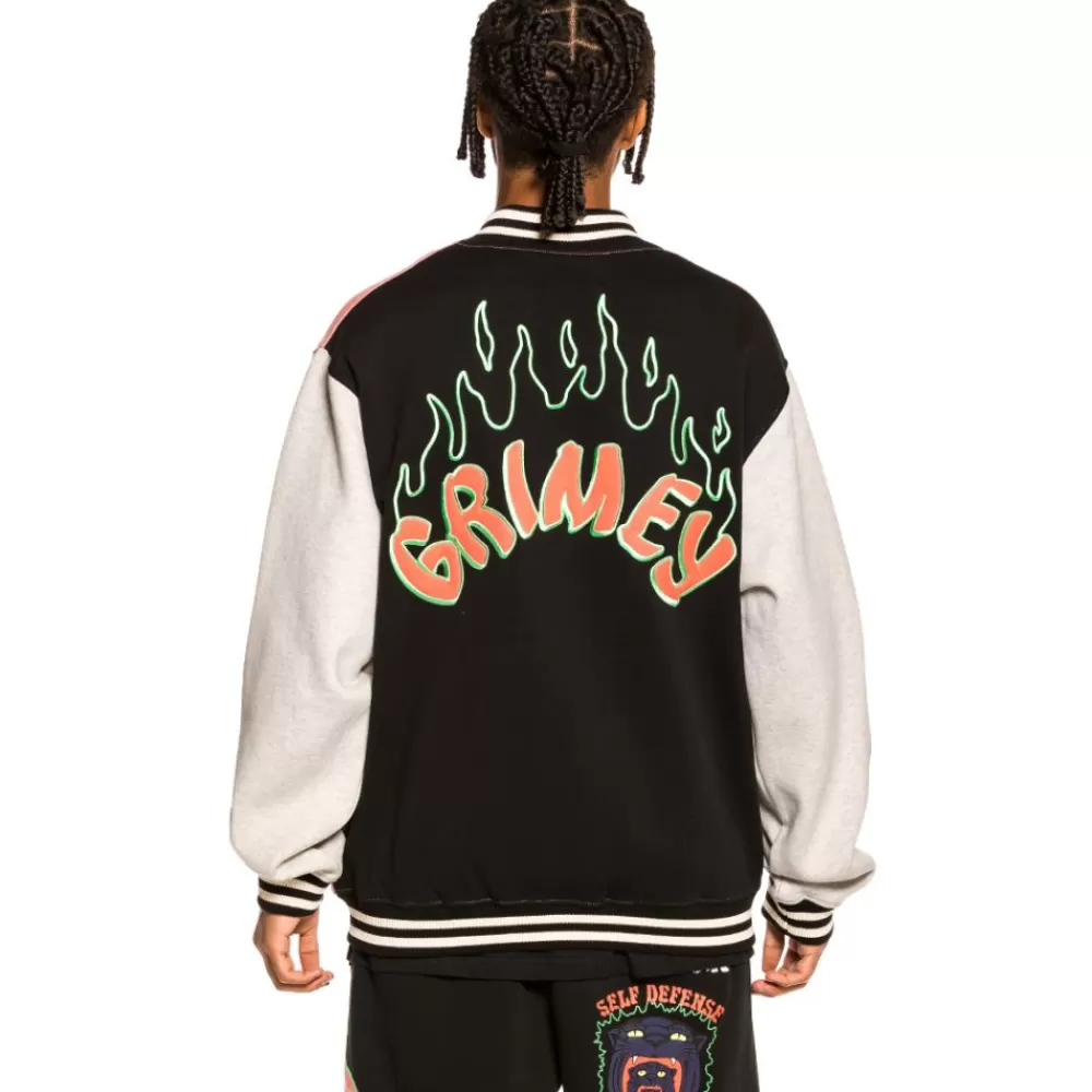 Grimey Sudadera "Destroy All Fear" Zip Crewneck - Pink | Fall 21 Best Sale