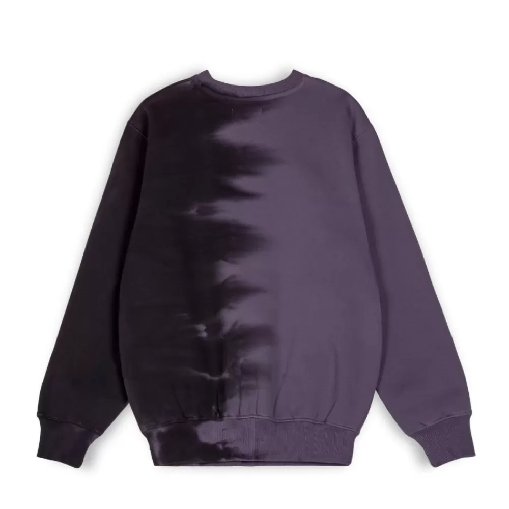 Grimey Sudadera "Dust Storm" Tie & Dye Crewneck - Black | Fall 22 Cheap