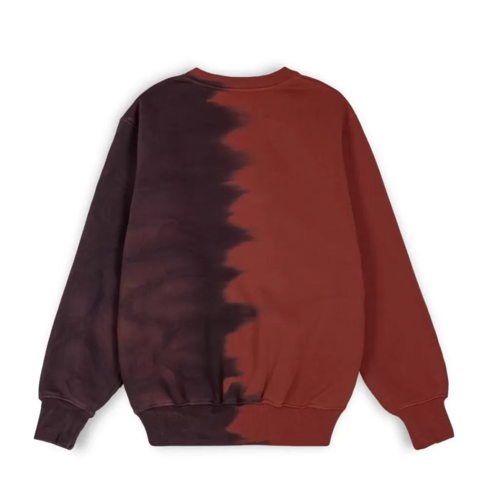 Grimey Sudadera "Dust Storm" Tie & Dye Crewneck - Brown | Fall 22 Store