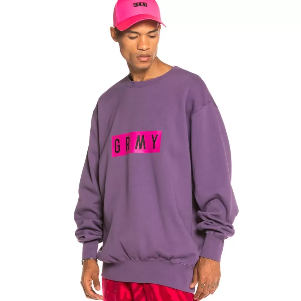 Grimey Sudadera Flying Saucer Crewneck Fw19 Purple Fashion