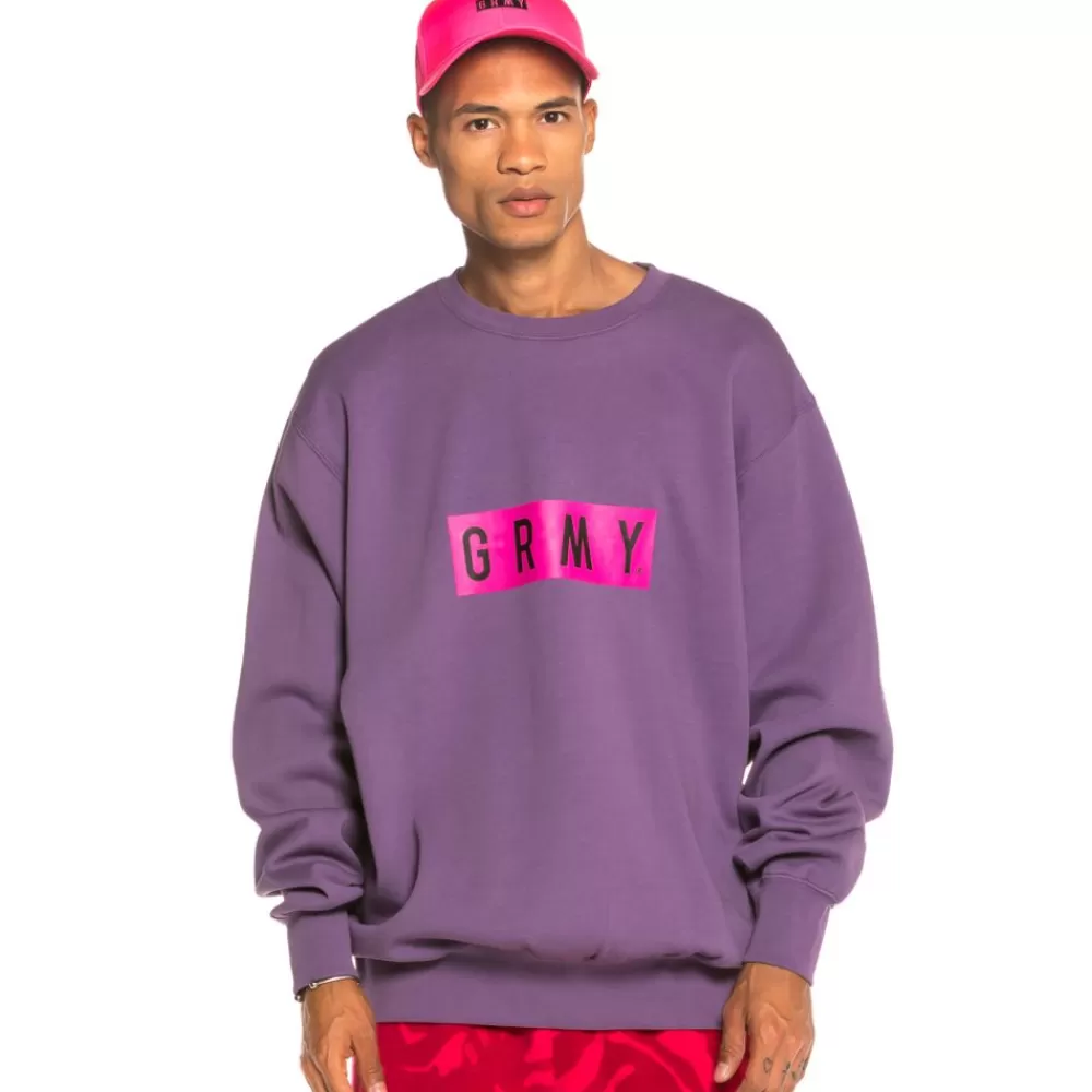 Grimey Sudadera Flying Saucer Crewneck Fw19 Purple Fashion