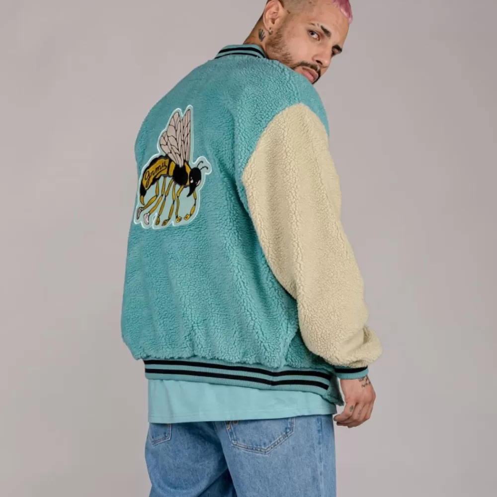 Grimey Sudadera "Hive" Sherpa Button Sweatshirt - Bicolor | Fall 22 Fashion