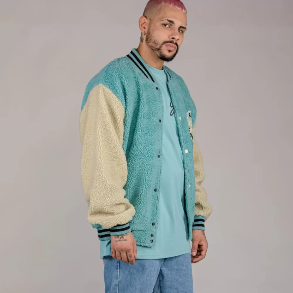 Grimey Sudadera "Hive" Sherpa Button Sweatshirt - Bicolor | Fall 22 Fashion