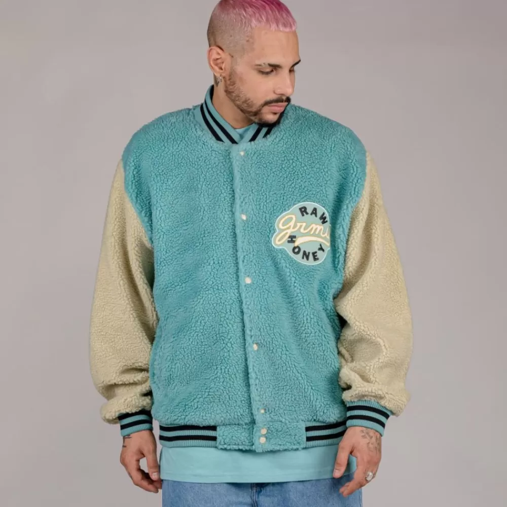 Grimey Sudadera "Hive" Sherpa Button Sweatshirt - Bicolor | Fall 22 Fashion