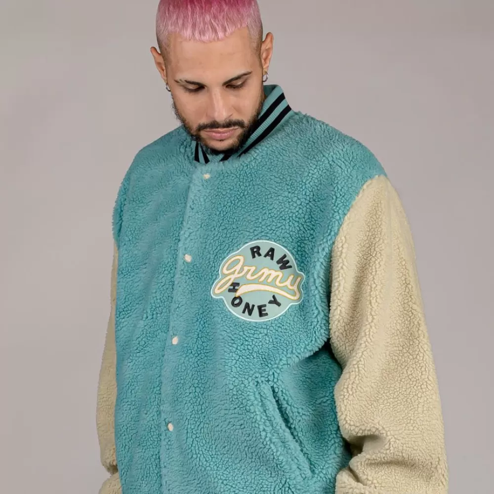 Grimey Sudadera "Hive" Sherpa Button Sweatshirt - Bicolor | Fall 22 Fashion