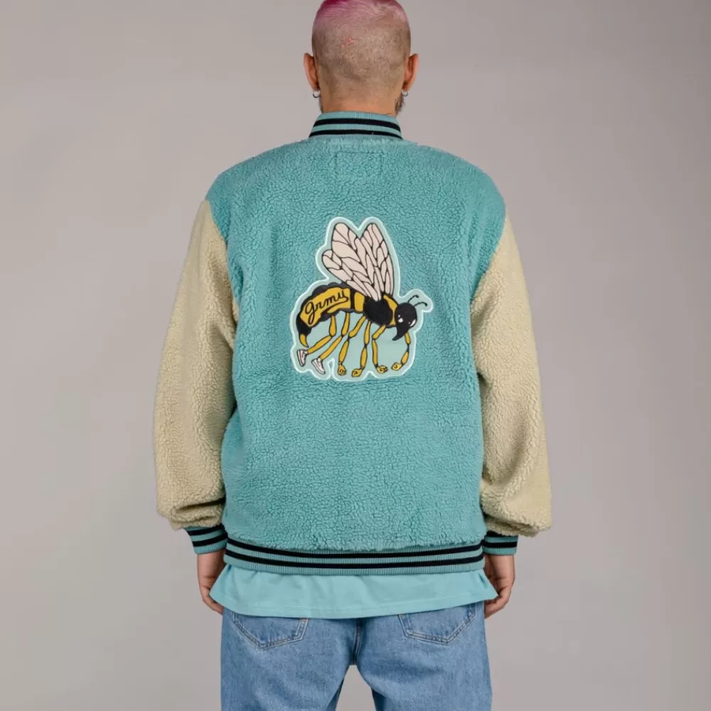 Grimey Sudadera "Hive" Sherpa Button Sweatshirt - Bicolor | Fall 22 Fashion