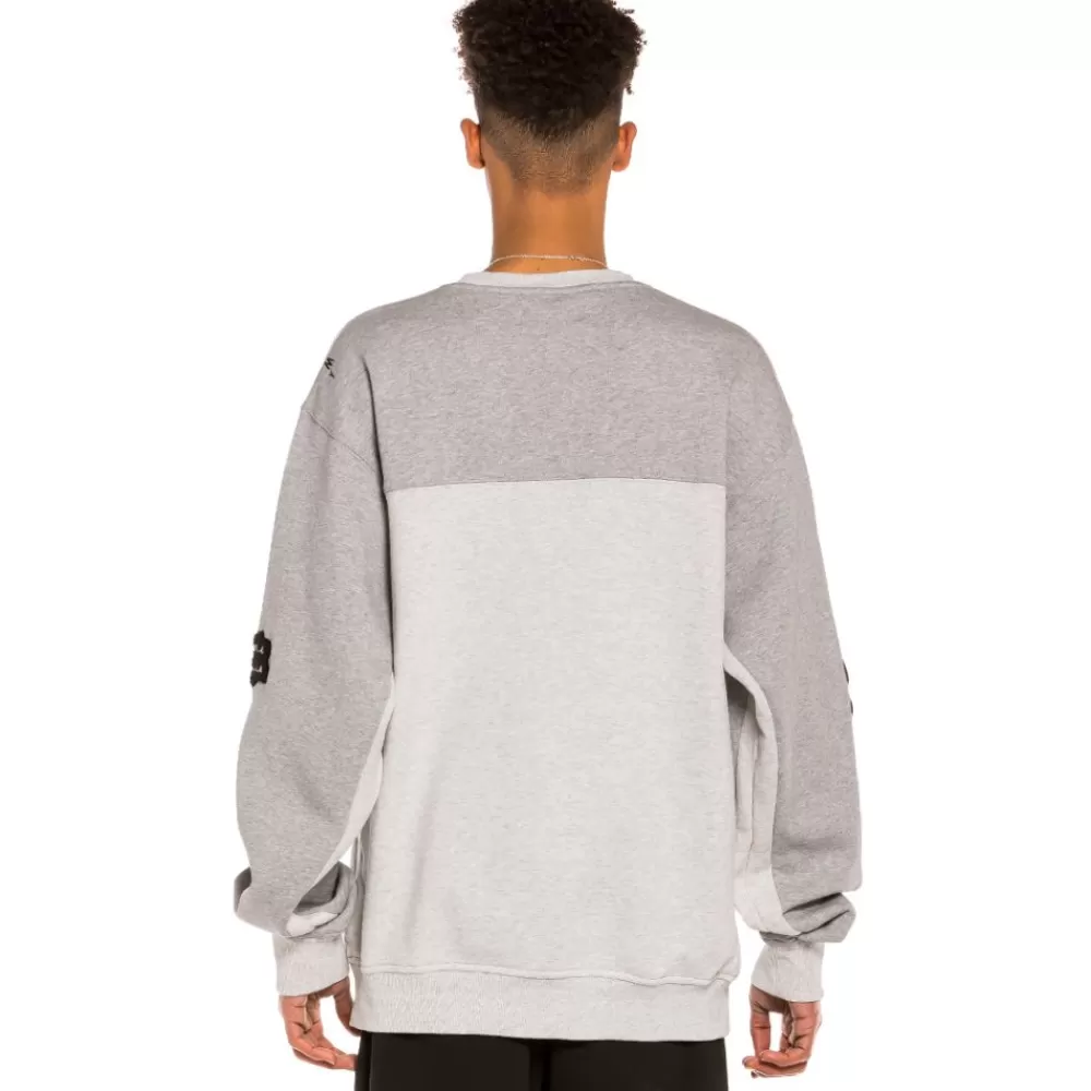 Grimey Sudadera "Jungle Punch" Bicolor Crewneck - Sport Grey | Spring 22 Clearance