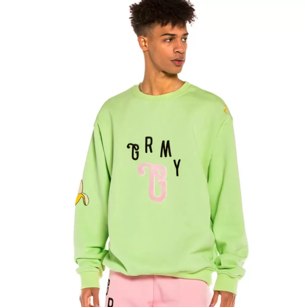 Grimey Sudadera "Jungle Punch" Crewneck - Green | Spring 22 Cheap