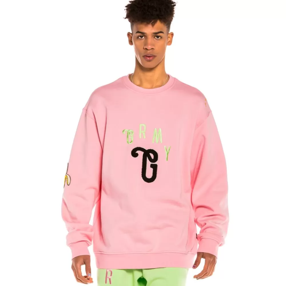 Grimey Sudadera "Jungle Punch" Crewneck - Pink | Spring 22 Fashion