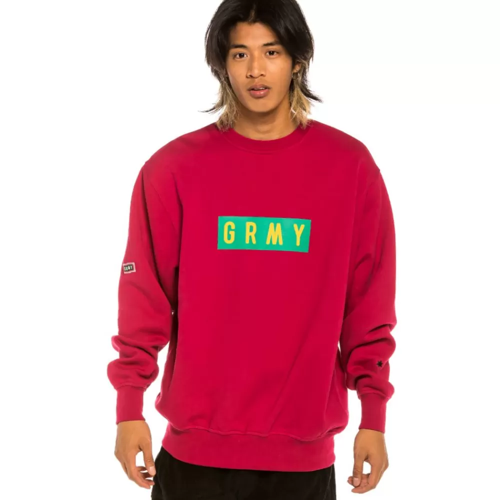 Grimey Sudadera "Les Memories" Crewneck - Red | Winter 21 Best