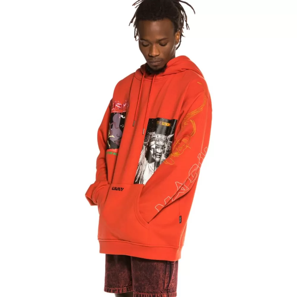 Grimey Sudadera "Liveution Magic 4 Resistance" Hoodie - Red | Spring 21 Best Sale