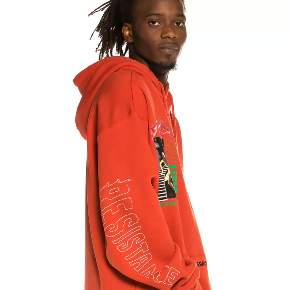 Grimey Sudadera "Liveution Magic 4 Resistance" Hoodie - Red | Spring 21 Best Sale