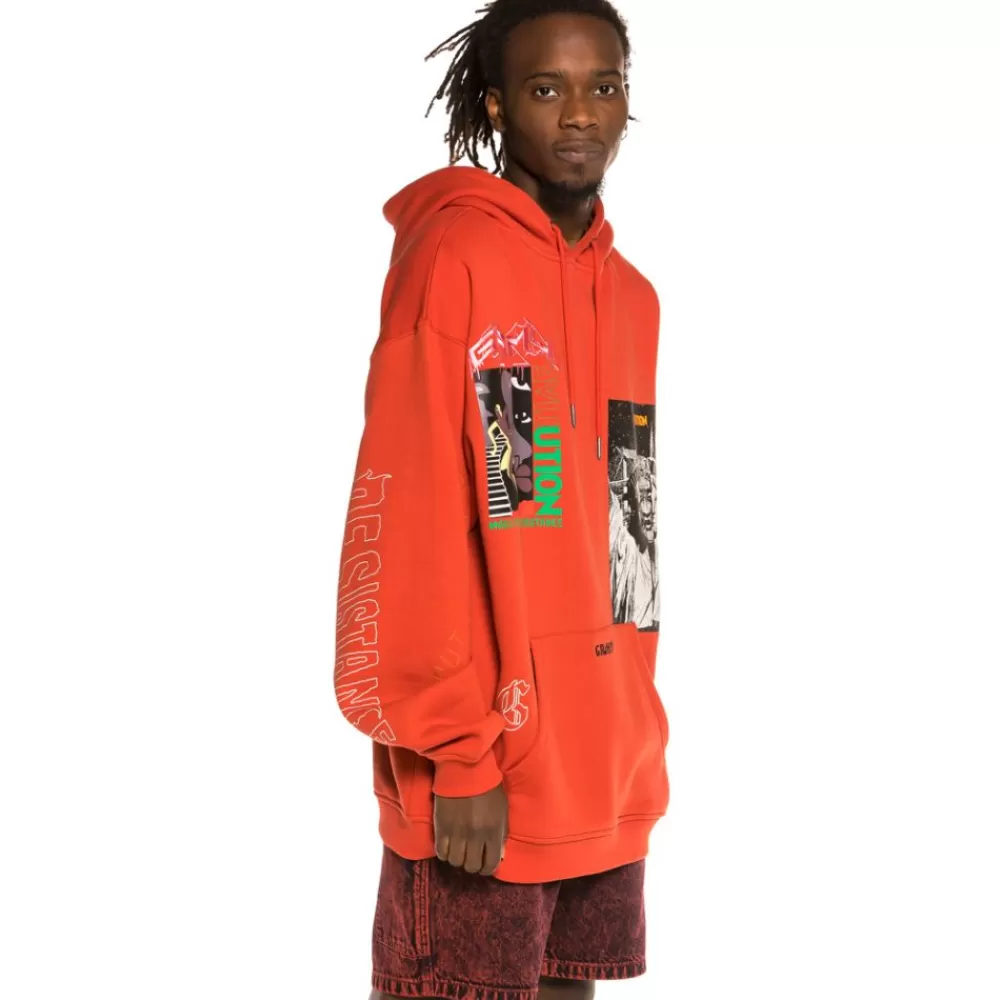 Grimey Sudadera "Liveution Magic 4 Resistance" Hoodie - Red | Spring 21 Best Sale