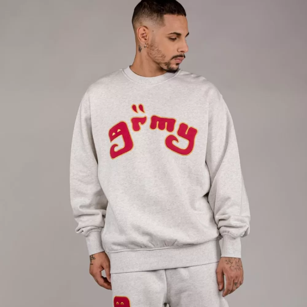 Grimey Sudadera "Lust Mantra" Crewneck - Sport Grey | Fall 22 Online