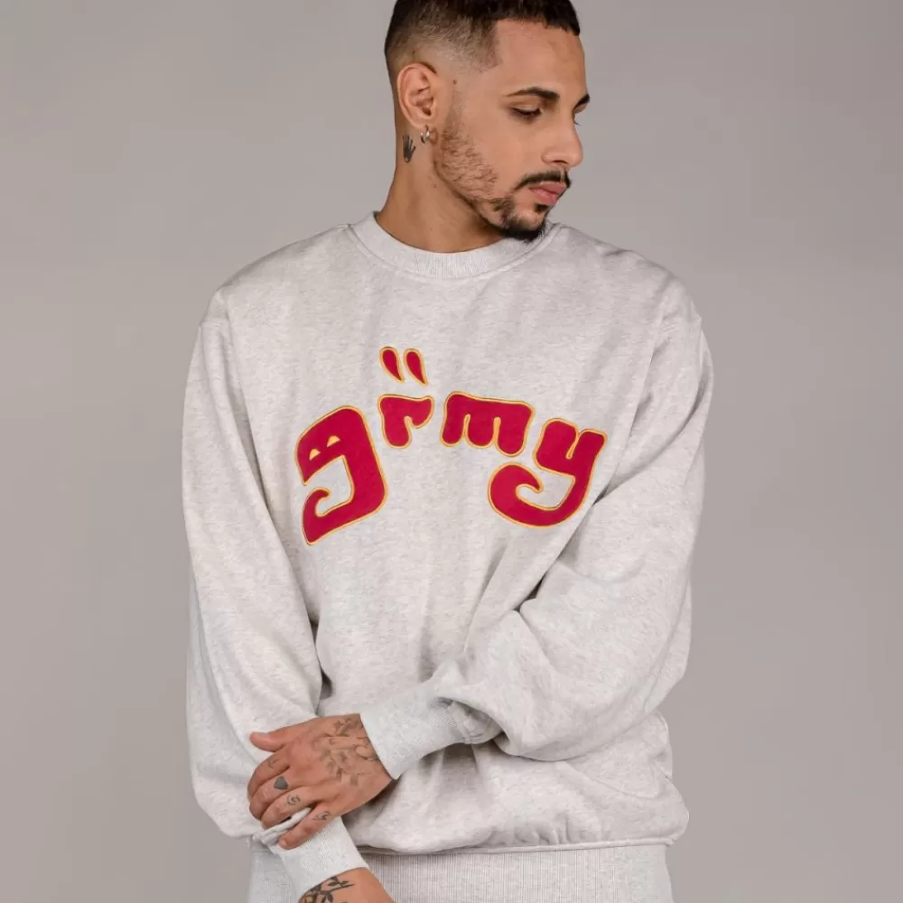 Grimey Sudadera "Lust Mantra" Crewneck - Sport Grey | Fall 22 Online