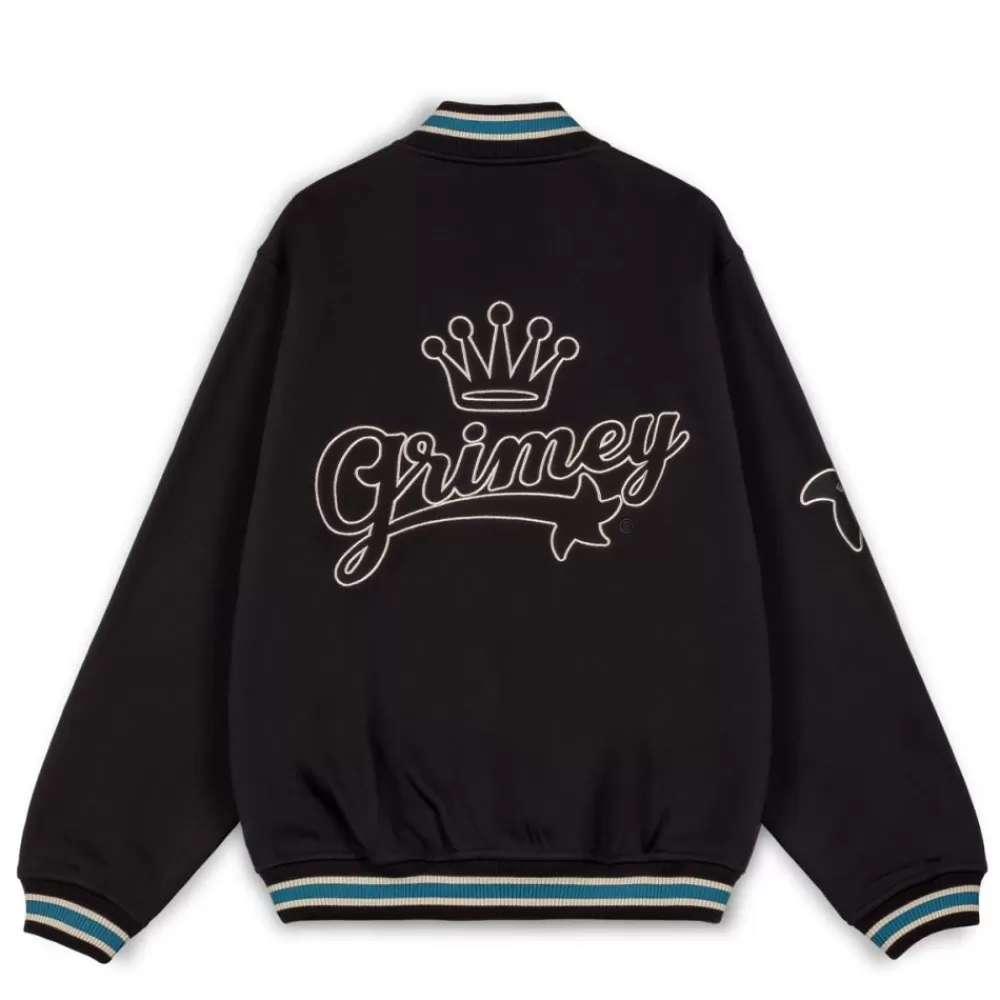 Grimey Sudadera Madrid Fleece Button Heavyweight - Black | Fw23 Best Sale