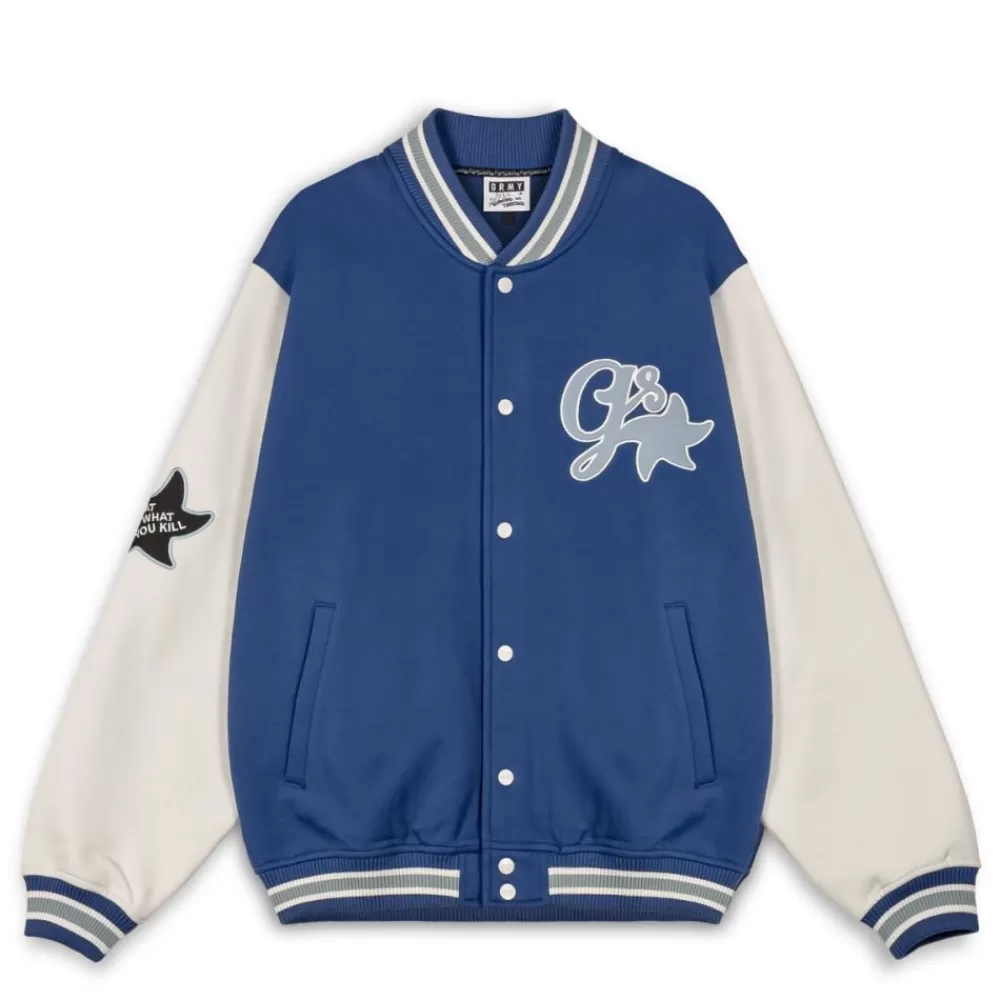 Grimey Sudadera Madrid Fleece Button Heavyweight - Navy | Fw23 Clearance