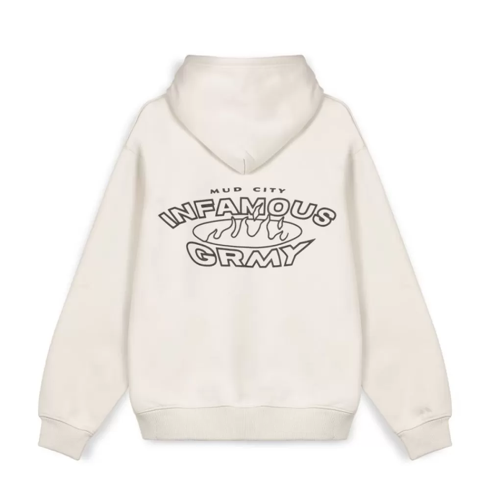 Grimey Sudadera Madrid The Connoisseur Heavyweight - White | Fw23 Store