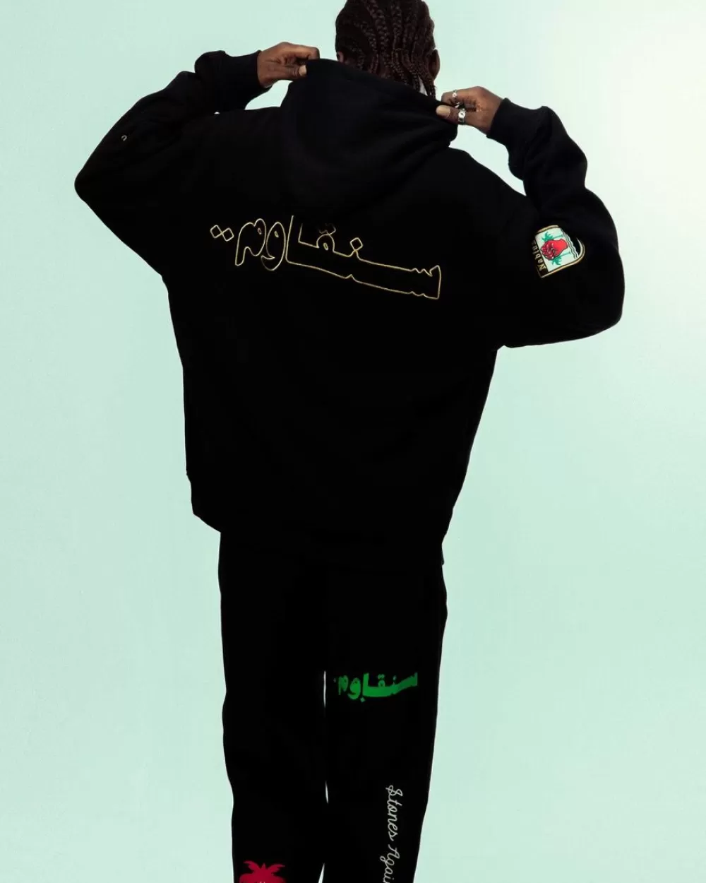 Grimey Sudadera Nablus Stones Vintage - Black | Fw23 Shop