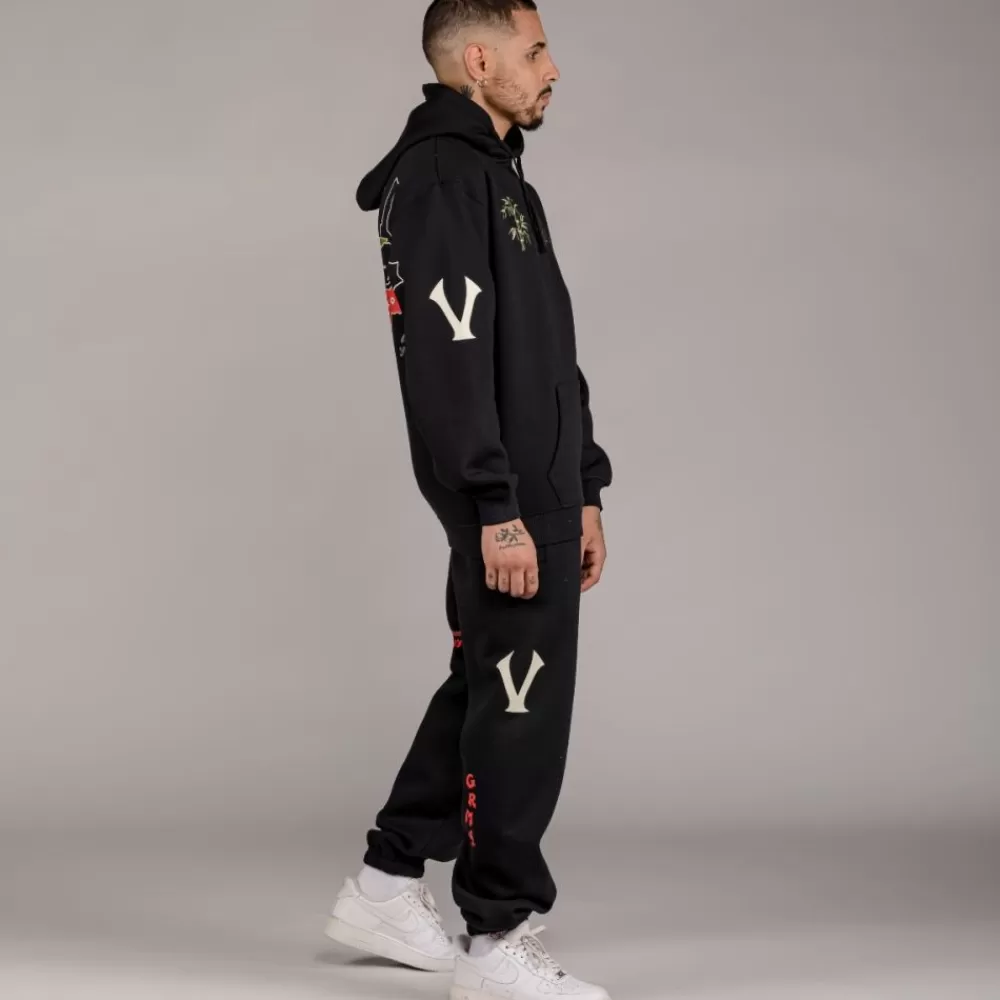 Grimey Sudadera "Pasion Gamberra (Gp X Grmy)" Hoodie - Black | Fall 22 Shop