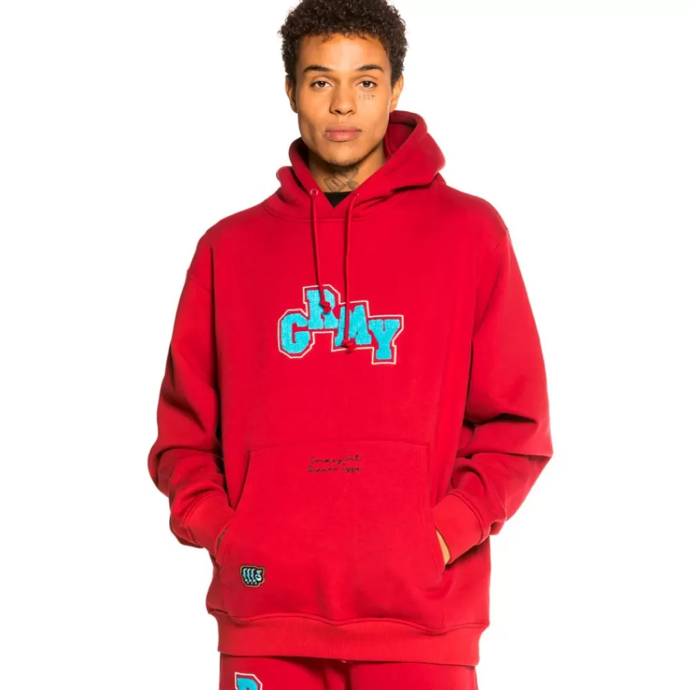 Grimey Sudadera "Singgang Junction" Hoodie - Red | Fall 21 Sale