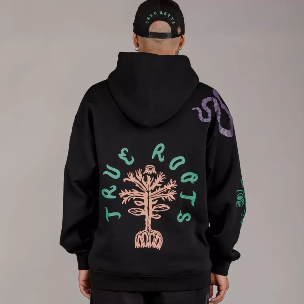 Grimey Sudadera "Snipes X True Roots" Hoodie - Black | Fall 22 Store