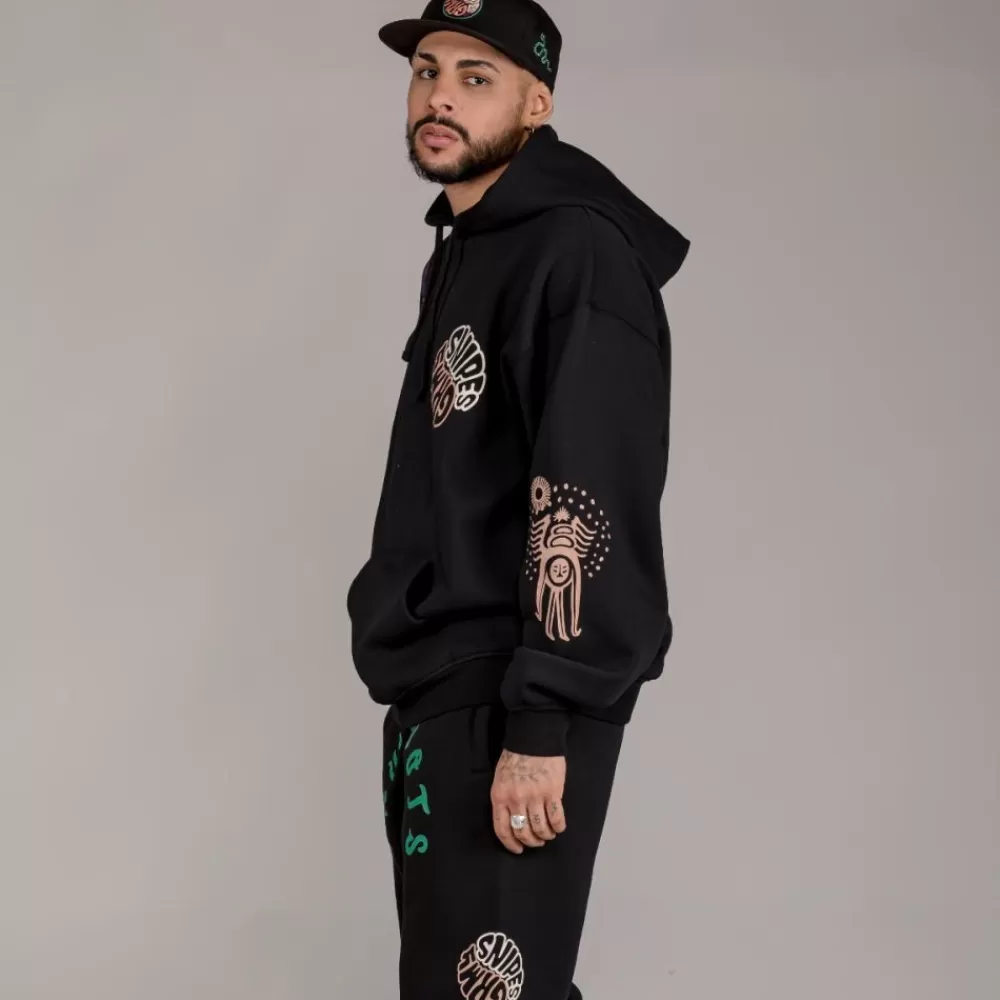 Grimey Sudadera "Snipes X True Roots" Hoodie - Black | Fall 22 Store
