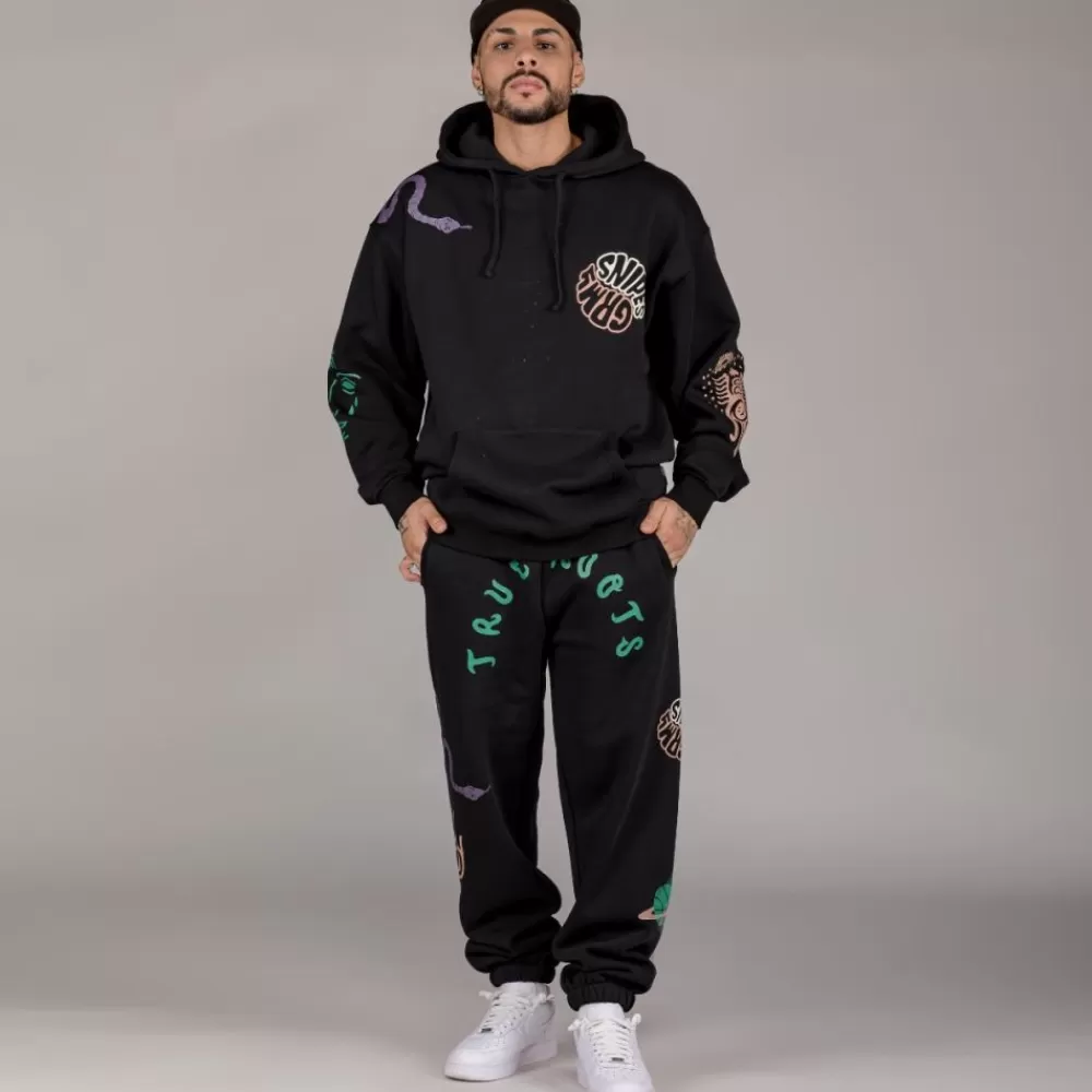 Grimey Sudadera "Snipes X True Roots" Hoodie - Black | Fall 22 Store