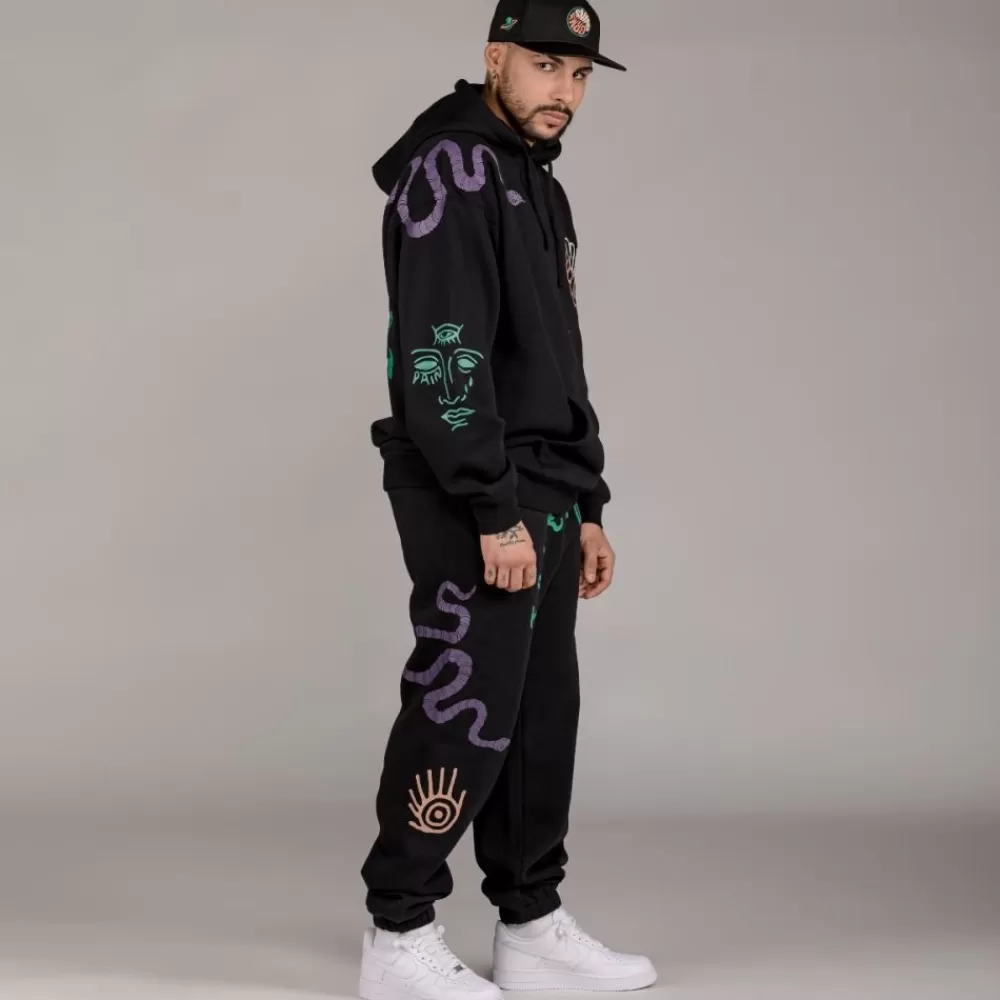 Grimey Sudadera "Snipes X True Roots" Hoodie - Black | Fall 22 Store