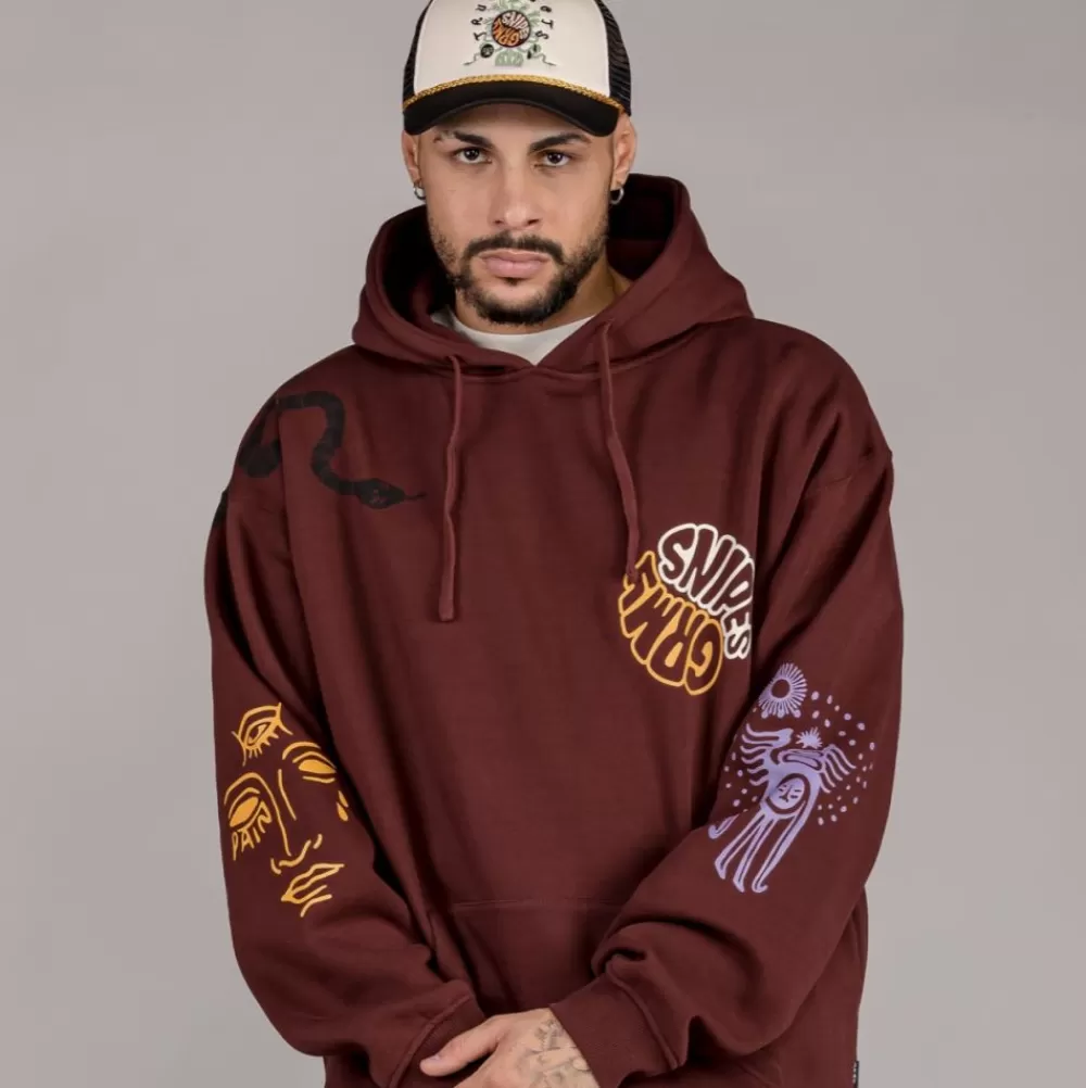 Grimey Sudadera "Snipes X True Roots" Hoodie - Brown | Fall 22 Outlet