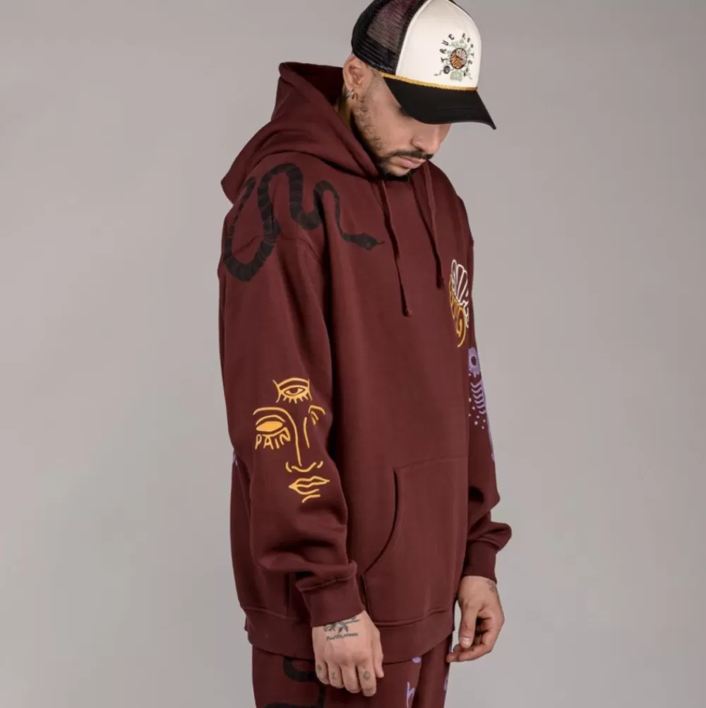 Grimey Sudadera "Snipes X True Roots" Hoodie - Brown | Fall 22 Outlet