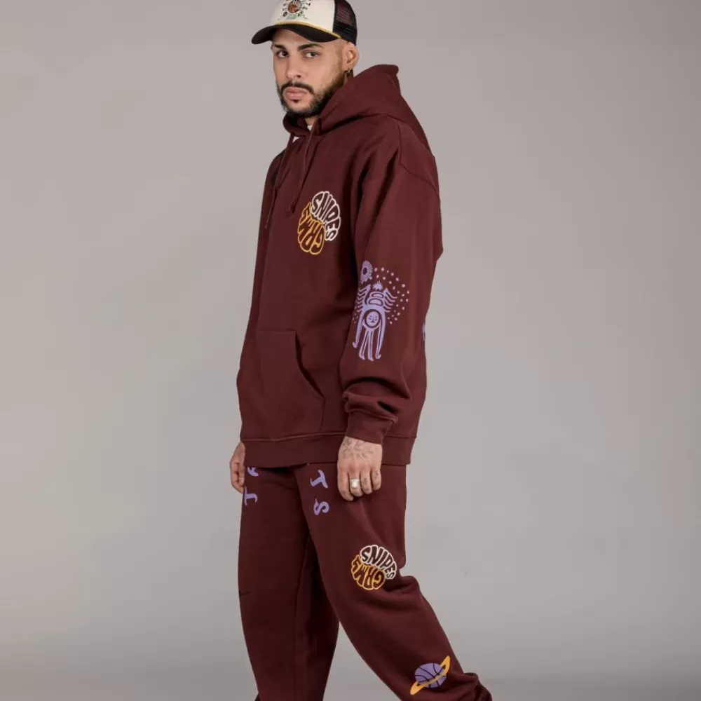 Grimey Sudadera "Snipes X True Roots" Hoodie - Brown | Fall 22 Outlet