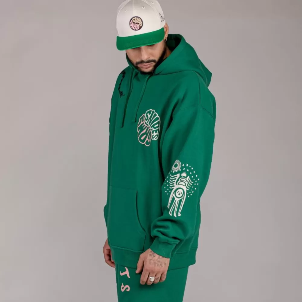 Grimey Sudadera "Snipes X True Roots" Hoodie - Green | Fall 22 New