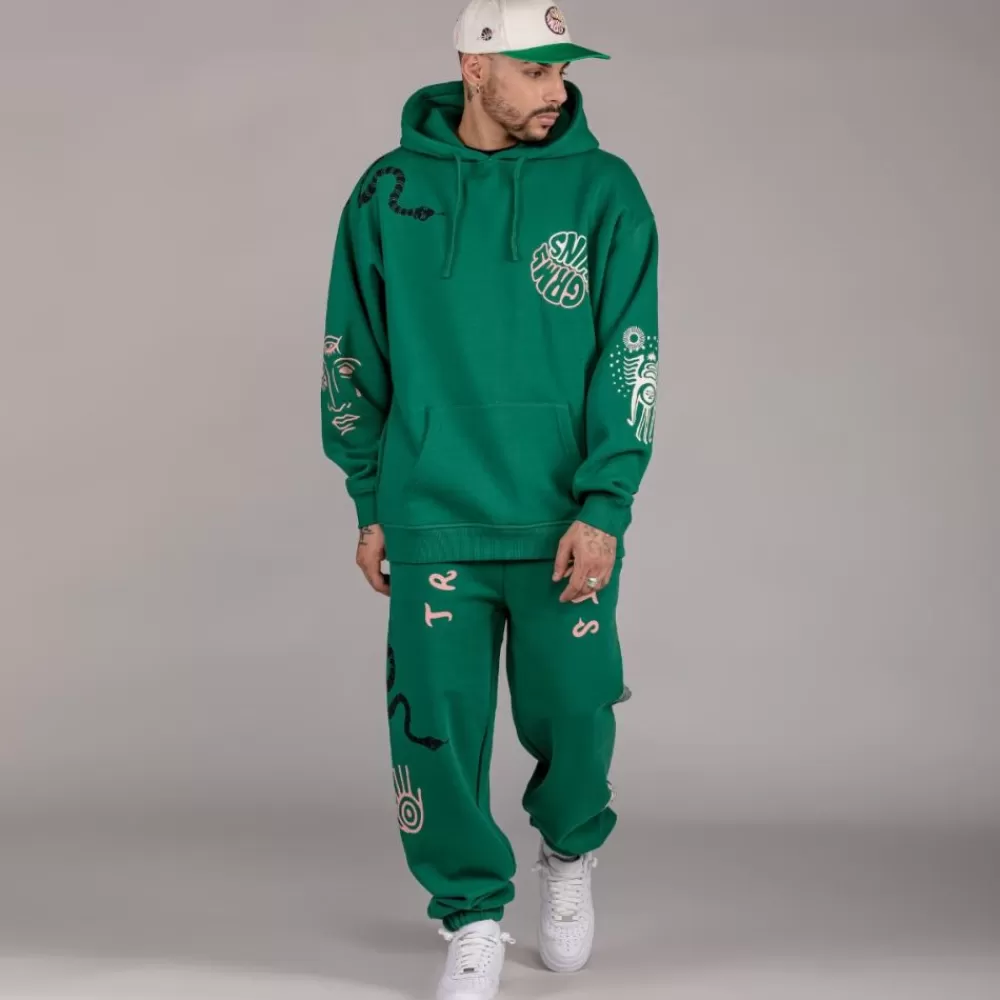 Grimey Sudadera "Snipes X True Roots" Hoodie - Green | Fall 22 New