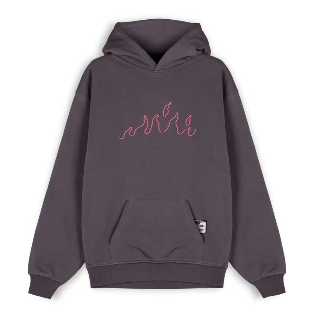 Grimey Sudadera "Snow Fox" Hoodie - Anthracite | Winter 22 Outlet
