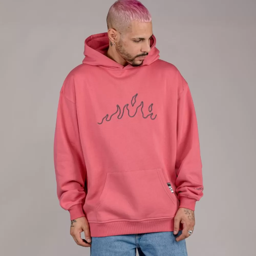Grimey Sudadera "Snow Fox" Hoodie - Coral | Winter 22 Cheap