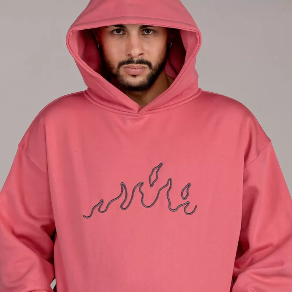 Grimey Sudadera "Snow Fox" Hoodie - Coral | Winter 22 Cheap
