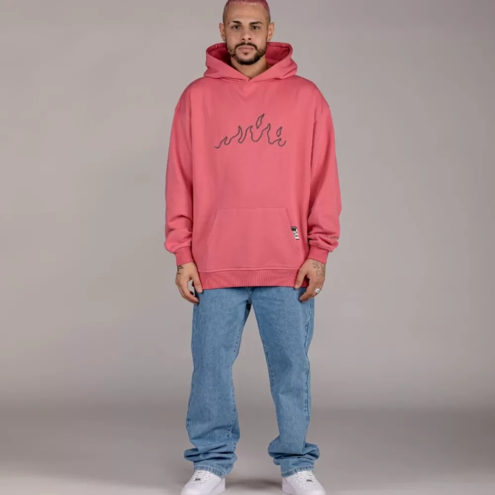 Grimey Sudadera "Snow Fox" Hoodie - Coral | Winter 22 Cheap