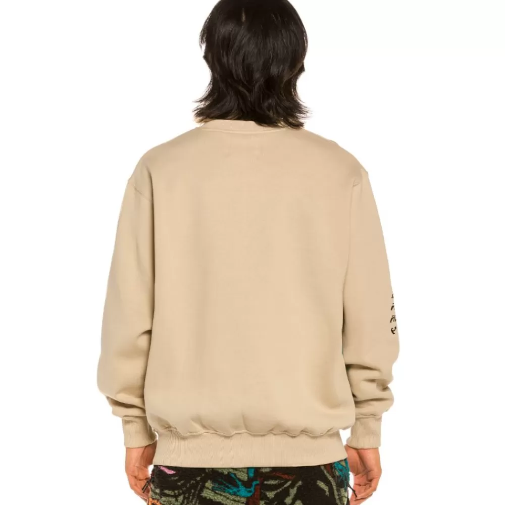 Grimey Sudadera "Space Lady" Crewneck - Sand | Winter 21 Discount
